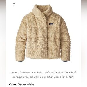 PATAGONIA Recycled High Pile Fleece, size XS in Oyster White